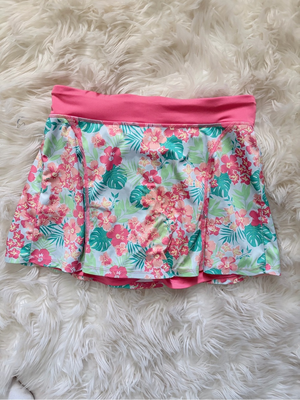 Danskin Pink Mini Tennis Skort with Built-In Shorts